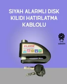 Yüksek Sesli 110dB Çelik Disk Kilidi Su Geçirmez - 1