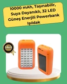 10000 mAh Güneş Enerjili Taşınabilir Şarj Cihazı ve Aydınlatma Cihazı - 1