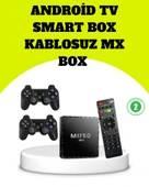 M8Pro Android TV Box ve Retro Oyun Konsolu 64GB - 1
