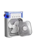 Mini Klima Fan | USB'li, 7 Renk Gece Işığı, 3'ü 1 Arada Fonksiyon - 3