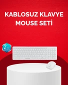 Tam Boy Kablosuz Klavye Mouse Seti  Gelişmiş Bağlantı ve Sessiz Performans - 1