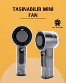Yüksek Verimli Soğutmalı El Fanı | 100 Seviye Hız Kontrolü | 6 Saat Pil Ömrü - 1