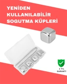 Hızlı Soğutma Özellikli Paslanmaz Metal Buz Küpü Takımı - 1
