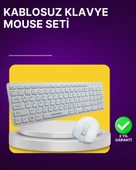 Kablosuz Klavye ve Mouse Seti  Ergonomik Tasarım, Sessiz Kullanım, Geniş Uyumluluk - 1