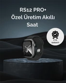 RS12 PRO+ 2025 Serisi Uzun Şarj Süreli Garantili Full Ekranlı Özel Üretim Akıllı Saat – 2GB Hafıza, AMOLED, GPS, Sesli Arama - 1
