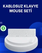 Ofis ve Ev Kullanımı İçin Kablosuz Klavye Fare Seti  Ergonomik ve Pratik - 1