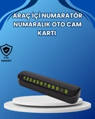 Fosforlu Araç İçi Park Numaratörü – Gece Görünümlü Şık Çözüm - 1