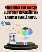 12W LED Ampul – Renkli Işık ve Dahili Hoparlör Özellikli - 1