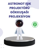 Dekoratif Gün Batımı Işığı – Astronot Figürlü - 1