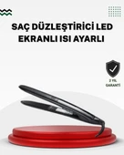 2025 Seri Profesyonel Isı Ayarlı Titanyum Kaplama Saç Düzleştirici Dijital Ekranlı - 1