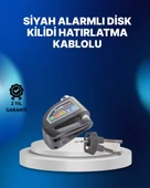 Suya Dayanıklı 110dB Alarmlı Çelik Disk Kilidi - 1