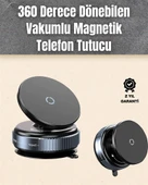 Çok Yönlü Döner Başlıklı Vakumlu Araç Telefon Standı – Sert Yollarda Stabil Kullanım - 1