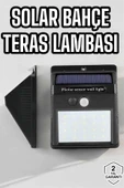 Güneş Enerjili Bahçe Lambası Solar Gece Aydınlatma Sensörlü Lamba thumbnail 2