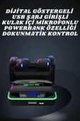 İkili Bluetooth Kulaklık Dijital Göstergeli Uzun Pil Ömrü Yüksek Ses Kaliteli thumbnail 3