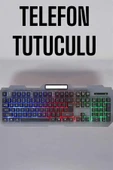 Q Klavye RGB Işıklı Klavye Ve Mouse Seti Kablolu Mouse Hediyeliş - 1