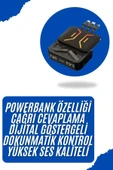 Bluetooth Kulaklık Dahili Powerbank Kablolu Düşük Gecikmeli Bluetooth 5.2 thumbnail 1