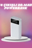 4 Çıkışlı 20.000 MAH Powerbank Taşınabilir Çoklu Giriş thumbnail 2