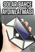 Güneş Enerjili Bahçe Aydınlatma Lambası Solar 100 Led Lamba thumbnail 2