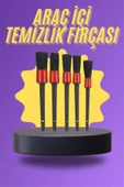 5 Parça Araç İçi Temizlik Fırçası Araç İçiDışı Temizleme Fırça Seti - 2