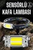 Kafa Lambası Led Fener Pratik Taşınabilir Ayarlanabilir USB Şarjlı - 2