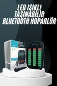 Bluetooth Hoparlör Taşınabilir Şarjlı Işıklı Büyük Boy Yüksek Ses Kaliteli thumbnail 2