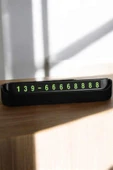 Araç İçi Numaratör Numaralık Torpido Üstü Açılır Kapanır Telefon Numarası Bırakma - 1