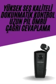Yaka Kulaklığı Andorid Tüm Cep Telefonlarına Uyumlu Mikrofonlu Titreşimli Makaralı thumbnail 1