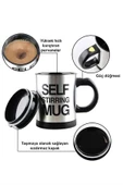 Karıştırıcı Özellikli Mikser Kupa Bardak Kompakt Taşınabilir Mug - 3