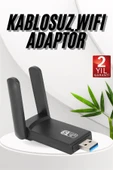 Wifi Adaptörü Bt5.0 Wifi 2'si Bir Arada Çift Bantlı Çift Anten thumbnail 2