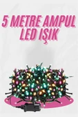 5 Metre Ampul LED Işık Renkli RGB Çok Renkli Led Aydınlatma - 2