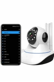 Akıllı Gece Görüşlü Sensörlü Wifi Kamera Telefondan Takip Edilebilir - 3