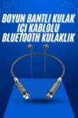 Boyun Bantlı SD Kart Girişli Yüksek Perfomanslı Bluetooth Kulaklık thumbnail 2