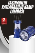 Kamp Lambası Solar Şarjlı Kızaklı Kamp Feneri Led Lamba Işıldak - 2