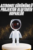 180 Derece Dönebilen Astronot Masa ve Gece Lambası Projektör - 2