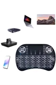 Mini Klavye  Pc Playstation Ledli Mouse Rgb Mouse Bluetooth Usb - 3