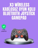 Android Uyumlu Gamepad X3 Game Stick Oyun Kolu Bluetooth Bağlantılı - 1
