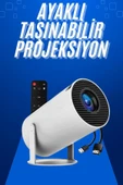 Taşınabilir Projeksiyon Ayaklı Projektör Android Uyumlu HDMI Girişli - 2