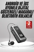 Makaralı Kulaklık SD Kart Girişli Dijital Göstergeli Kablolu Bluetooth Kulaklık - 2