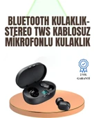 Kablosuz Kulak İçi Bluetooth Kulaklık Stereo Dokunmatik Kontrollü Kulaklık thumbnail 1