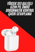 Yeni Nesil Çift Mikrofonlu Dokunmatik Kablosuz Bluetooth Kulaklık - 1