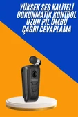 Mikrofonlu Makaralı Bluetooth Kulakiçi Kulaklık Android ve İOS Uyumlu thumbnail 2
