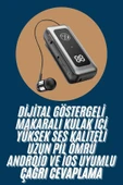 Makaralı Kulaklık SD Kart Girişli Dijital Göstergeli Kablolu Bluetooth Kulaklık - 1