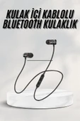 Sports Mıknatıslı Siyah Bluetooth Kulaklık Kablolu Uzun Pil Ömrü - 2