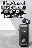 Kablolu Bluetooth Kulaklık Kulak İçi Stereo Mikrofonlu Dijital Göstergeli thumbnail 3