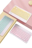 Bluetooh Wıreless Keyboard Siyah Q Klavye İOS Ipad Android Windows Uyumlu - 2