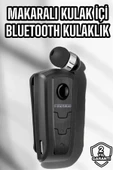 Makaralı Bluetooth Kulaklık Kulak İçi Android iOS Uyumlu Titreşimli thumbnail 2