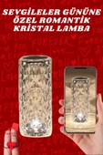Sevgililer Günü İçin Hediye Kristal Lamba Sevgiliye Hediye USB Şarjlı Gece Lambası - 2