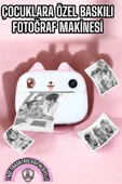 Çocuk Fotoğraf Makinesi Dijital HD Video Rulo Kağıt Baskılı Yazıcı - 2