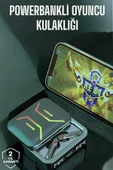 Powerbankli Bluetooth Kulaklık Yüksek Ses Kaliteli Kablosuz thumbnail 2