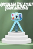 Çocuklara Özel Ayaklı Mini Fotoğraf Makinesi Dijital LCD Ekran - 1